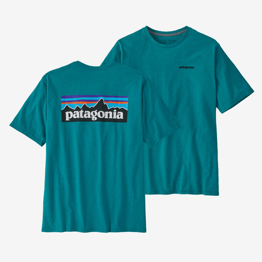 Patagonia M SS P-6 Logo Responsibili-Tee BELAY BLUE