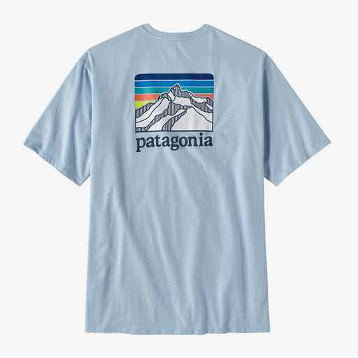 Patagonia M SS Line Logo Ridge Tee CHILLED BLUE