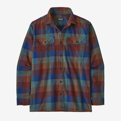 Patagonia M MW Fjord Flannel GUIDES: SUPERIOR BLUE