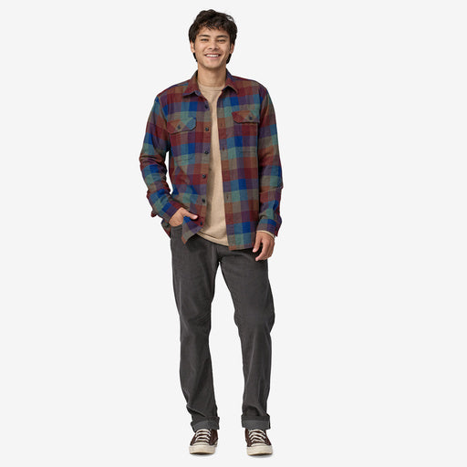 Patagonia M MW Fjord Flannel GUIDES: SUPERIOR BLUE