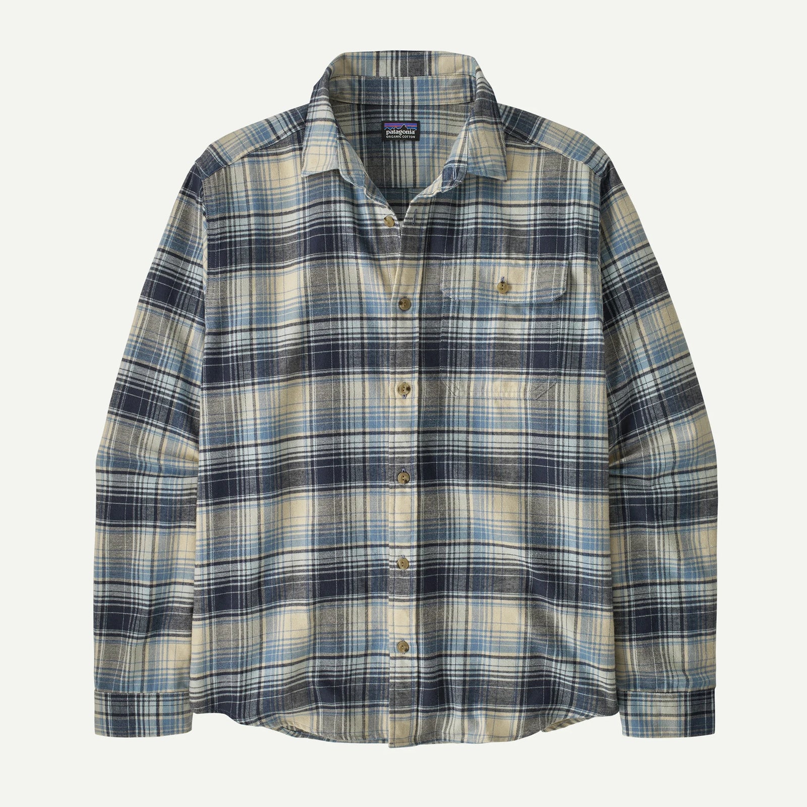 Patagonia M LW Fjord Flannel FOGGY VIRTUALLY BLUE