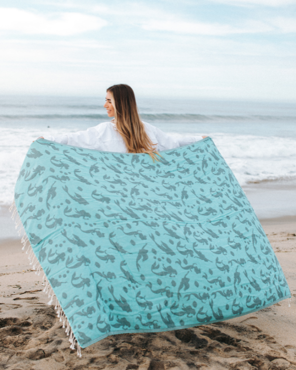 Sand Cloud Mermaids Adult LG OCEAN TEAL