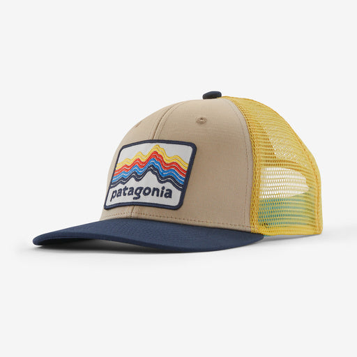 Patagonia Kid's Trucker Hat Ridge Stripe OAR TAN