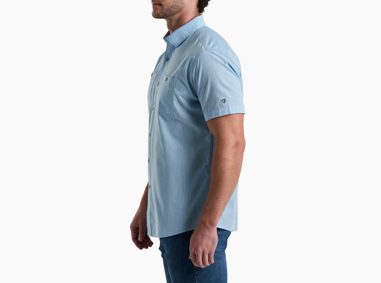 KUHL M SS Karib Shirt BLUE CHALK