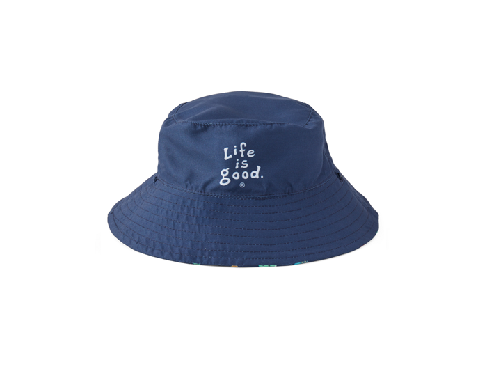 Life Is Good Kids Made in the Shade Bucket Hat Ice Cream DARKEST BLUE