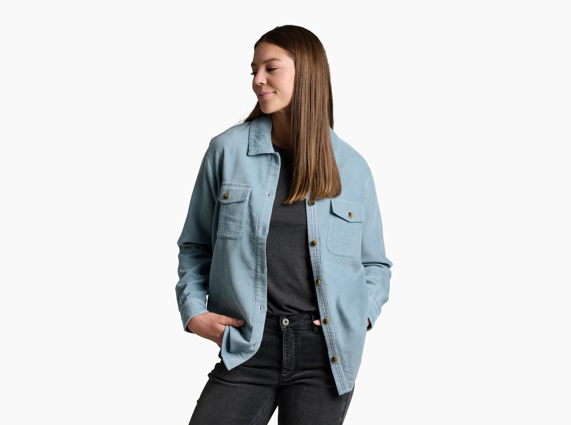 KUHL W Tallula Cord Shirt WINTER SKY