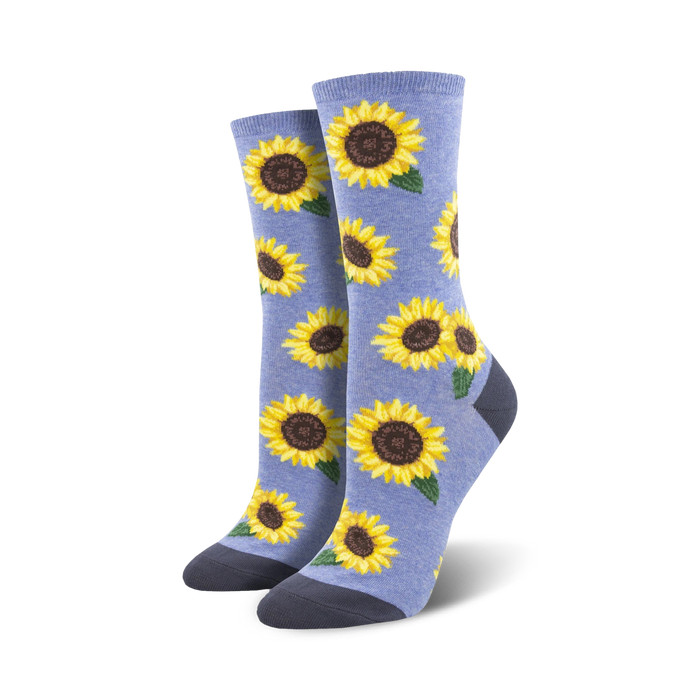 Socksmith W More Blooming Socks BLUE HEATHER