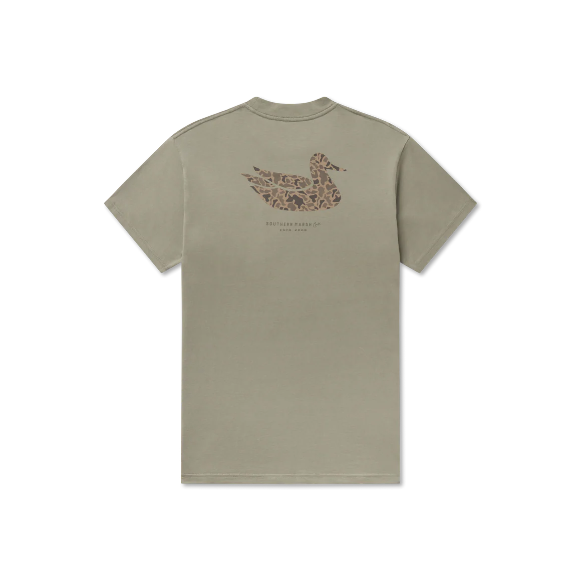 Southern Marsh M SS Original Duck Camo Tee BAY GREEN