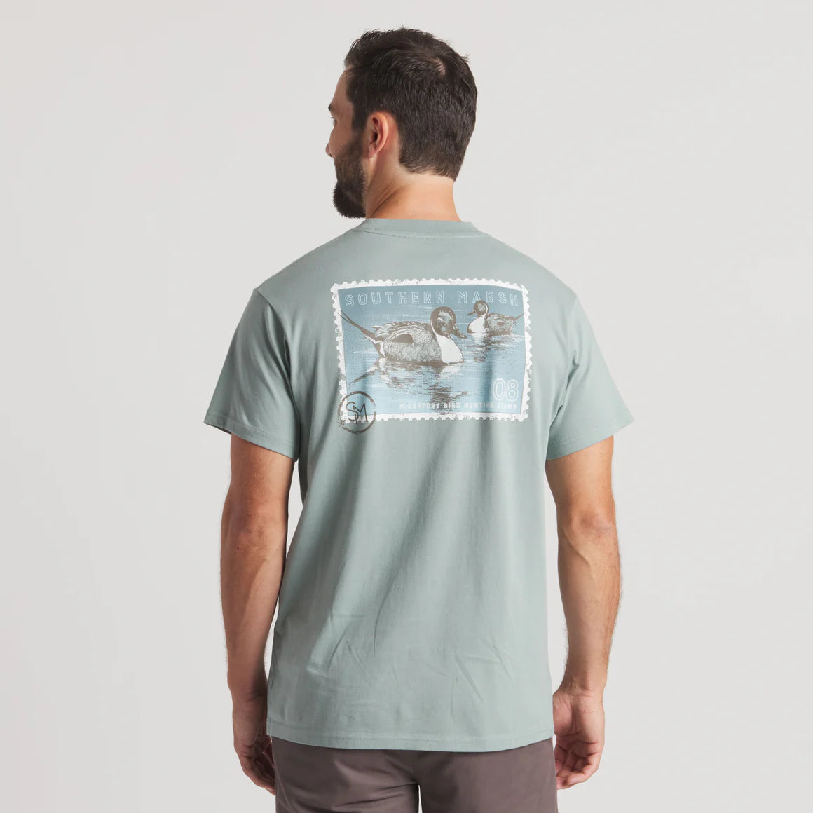 Southern Marsh M SS Duckstamp Tee BURNT SAGE