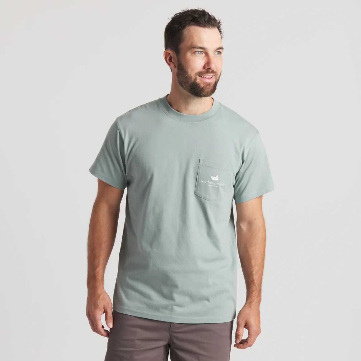 Southern Marsh M SS Duckstamp Tee BURNT SAGE