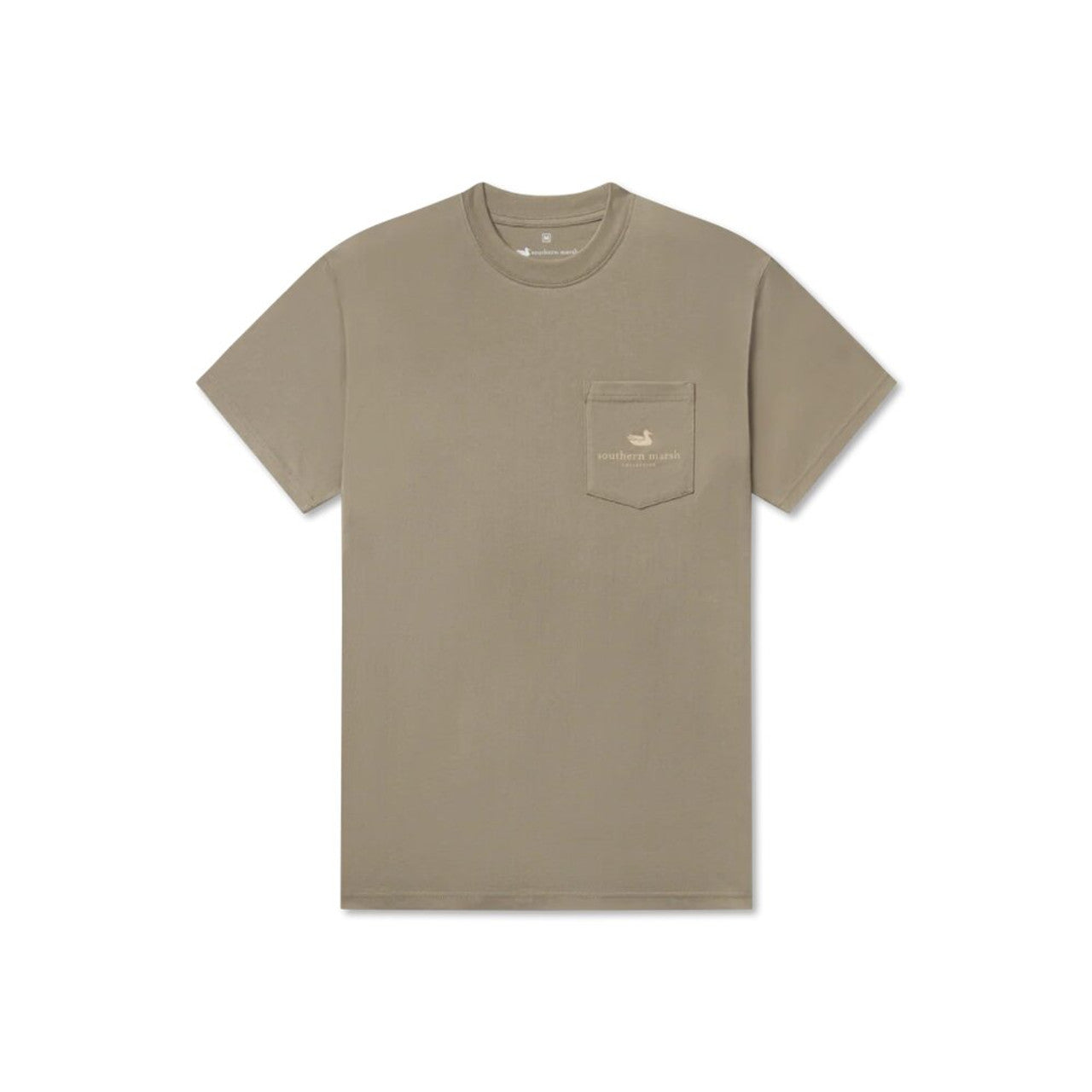 Southern Marsh M SS Spotted Redfish Tee STONEWALL OLIVE