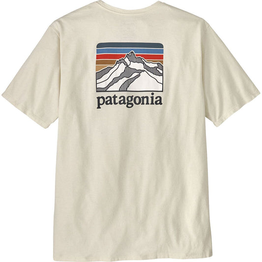 Patagonia M SS Line Logo Ridge Tee BIRCH WHITE