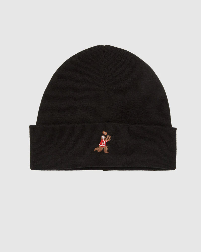 tentree Kurt Sasquatch Beanie BLACK / FOOTBALL