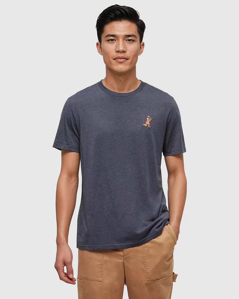 tentree M SS Sasquatch Football Tee MIDNIGHT BLUE