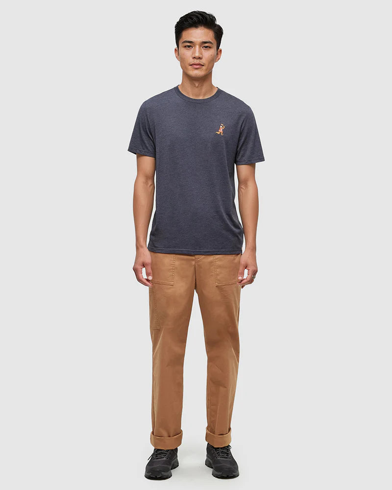 tentree M SS Sasquatch Football Tee MIDNIGHT BLUE