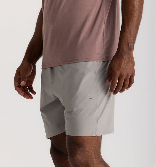 Free Fly M Lined Active Breeze Short 7" CEMENT