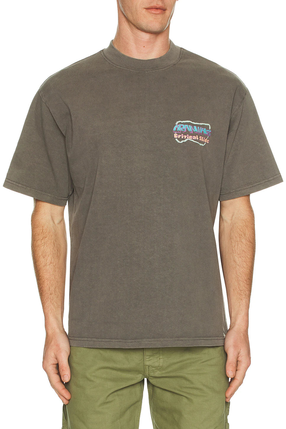 Critical Slide M SS Brainwave Tee CHARCOAL