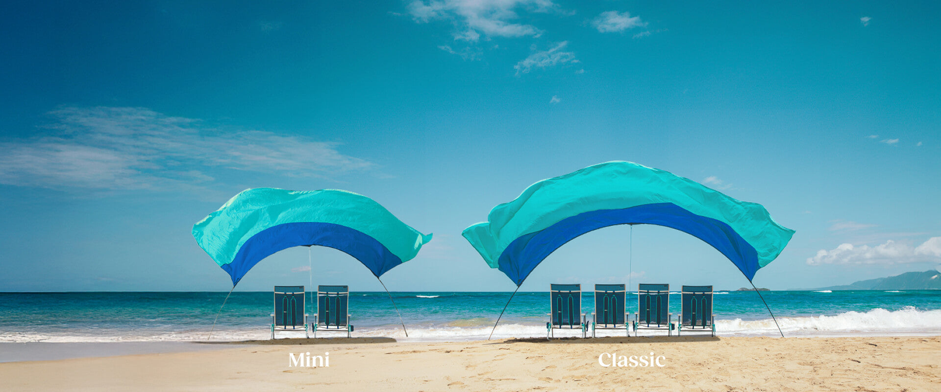 Shibumi Shade Mini With Wind Assist BLUE / TEAL