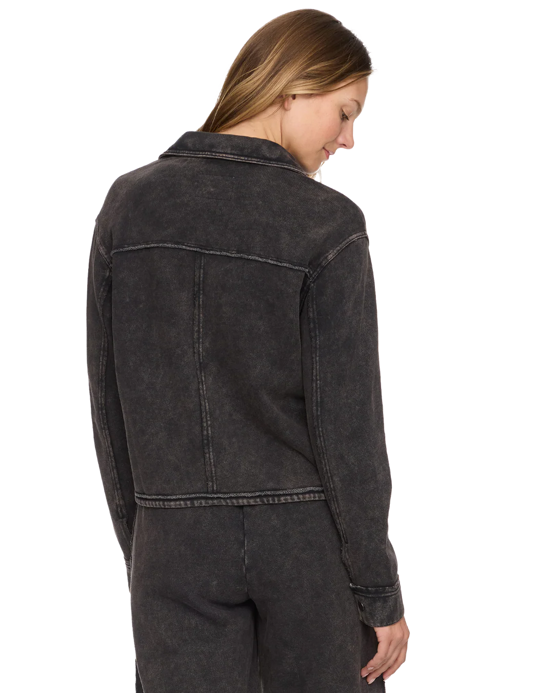 Flag & Anthem W Charlotte Zip Front WASHED BLACK
