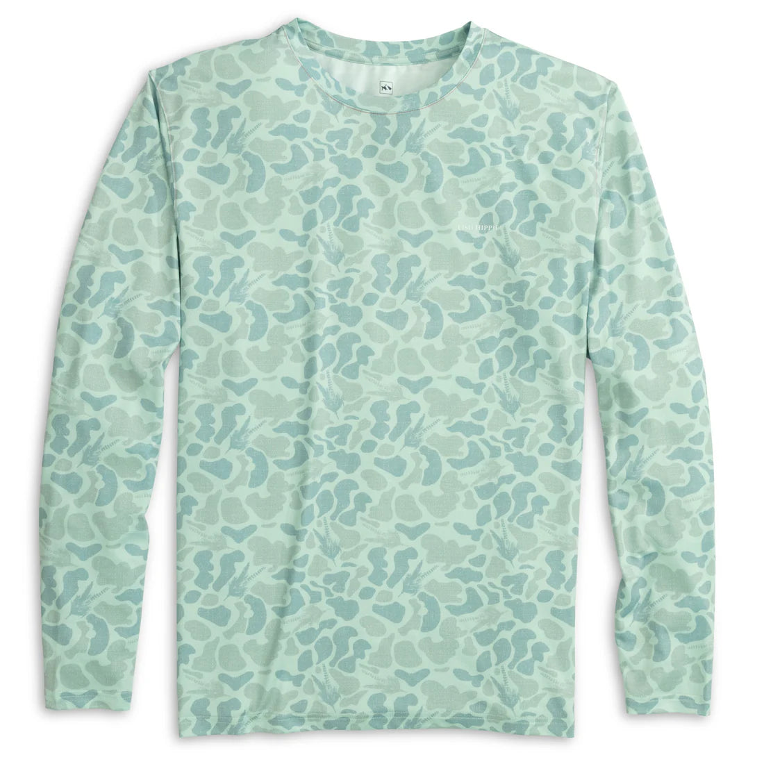 Fish Hippie M LS Fly Camo Performance Crew SURF