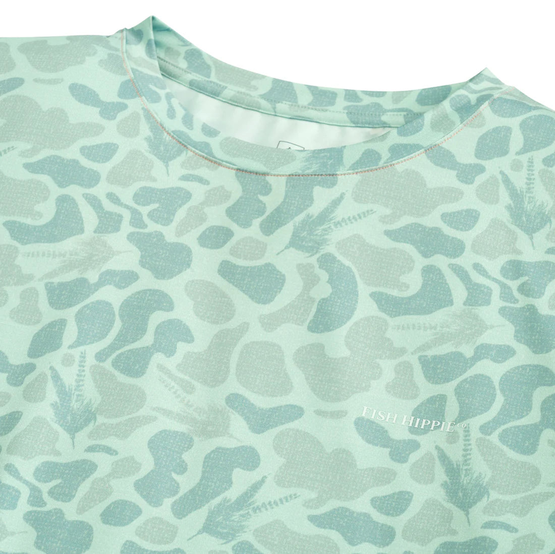 Fish Hippie M LS Fly Camo Performance Crew SURF