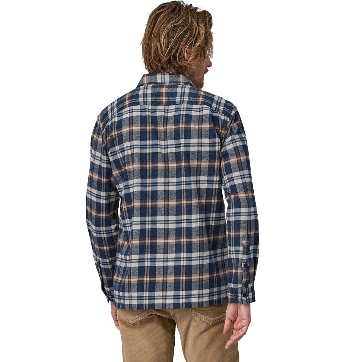 Patagonia M MW Fjord Flannel FIELDS: NEW NAVY