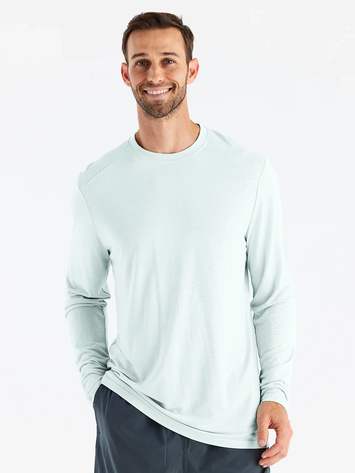 Free Fly M Lightweight Bamboo LS GLACIER
