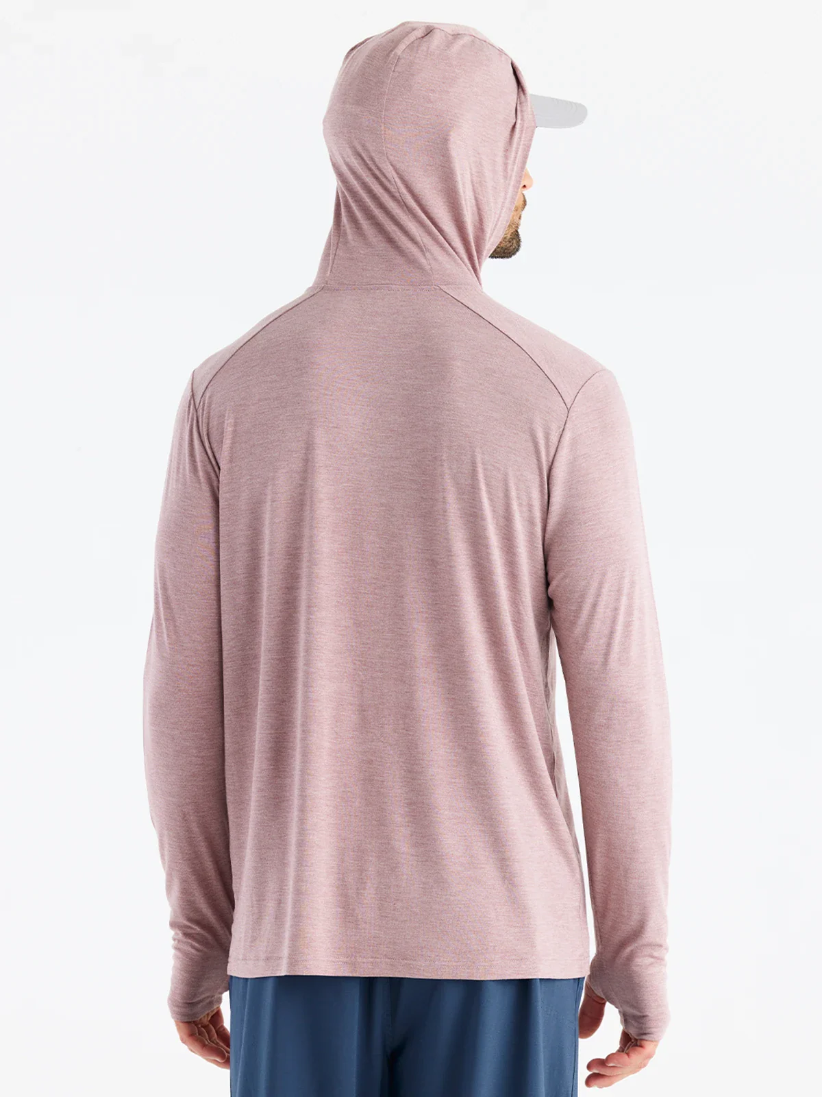 Free Fly M  Bamboo Shade Hoody HEATHER ADOBE RED