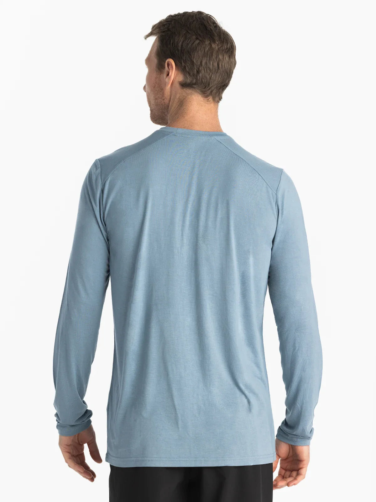 Free Fly M Lightweight Bamboo LS BLUE FOG