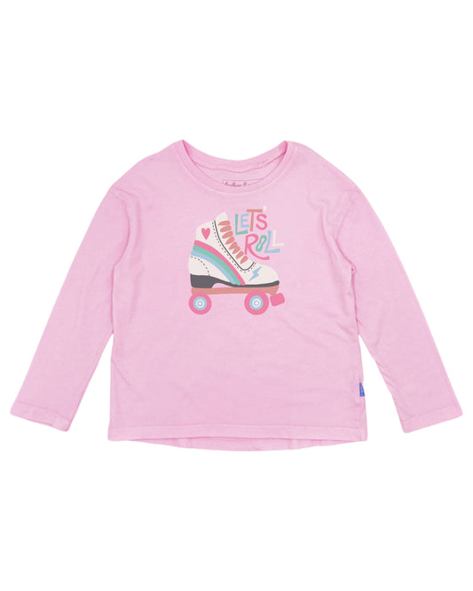 Feather 4 Arrow Girls LS Let's Roll Tee CHERRY BLOSSOM