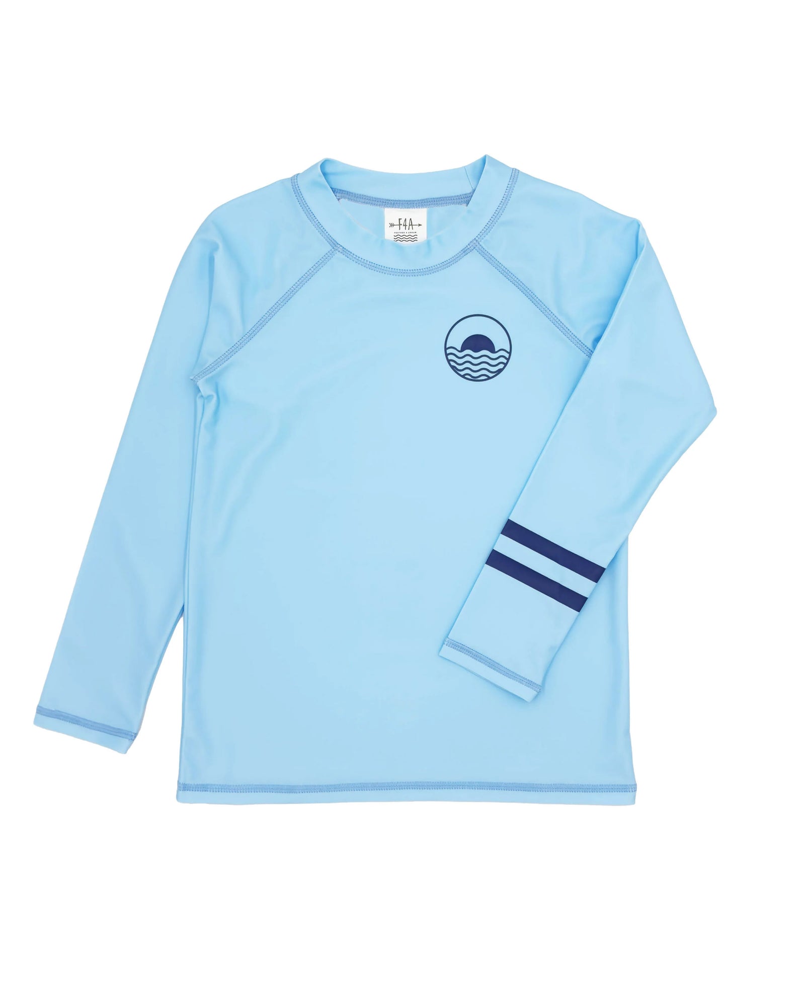 Feather 4 Arrow Boys LS Icon Rashguard CYRSTAL BLUE