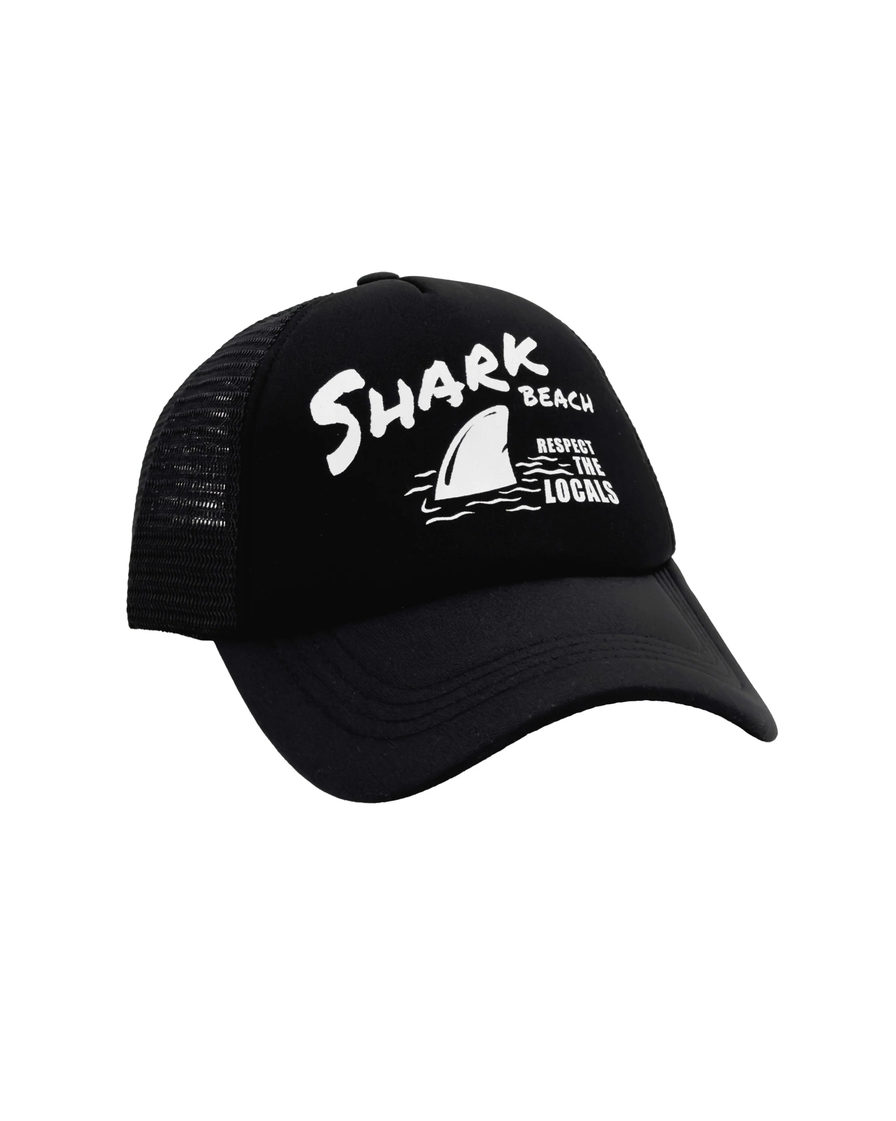 Feather 4 Arrow Boys Shark Beach Trucker Hat BLACK