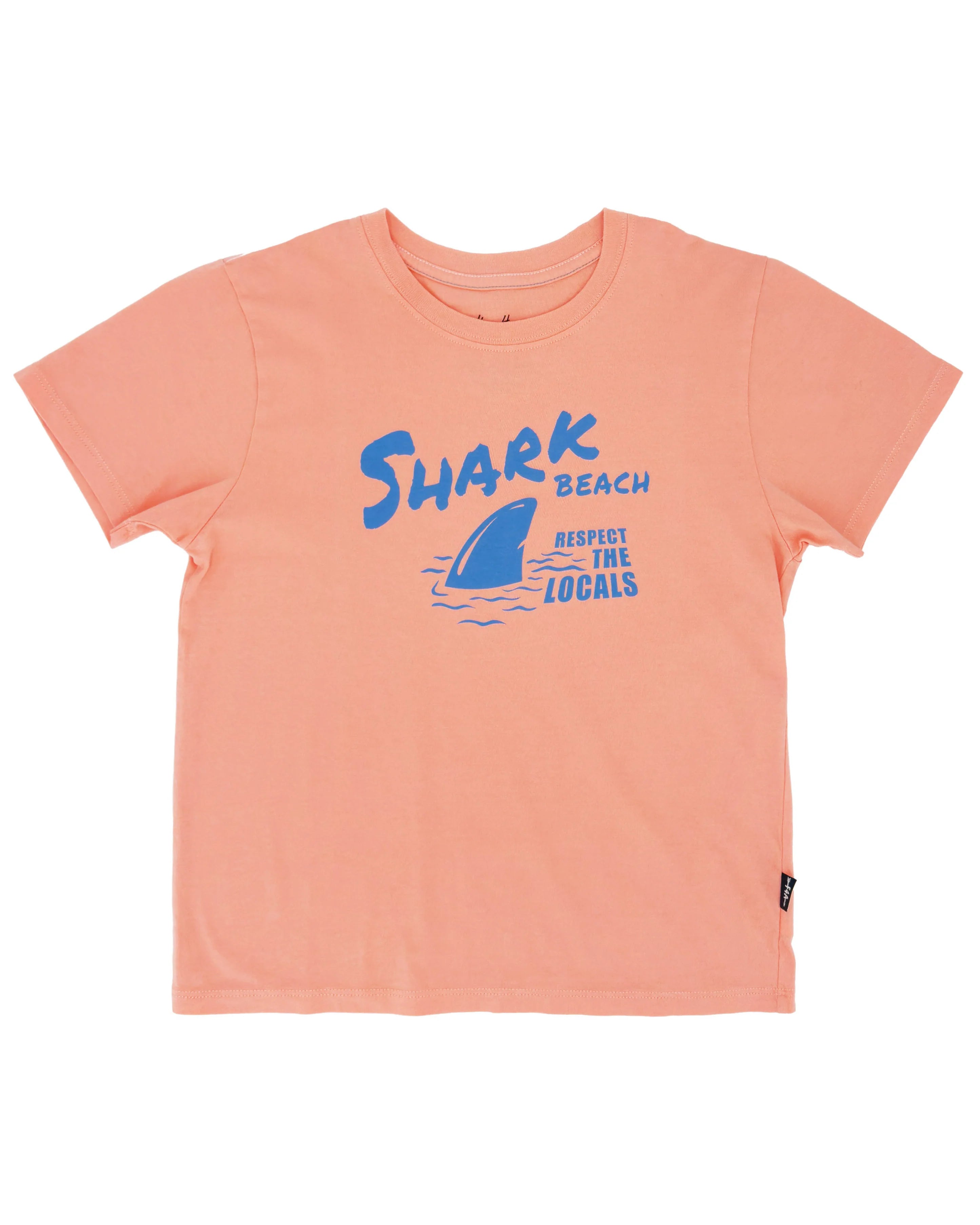 Feather 4 Arrow Boys SS Shark Beach Tee PAPAYA