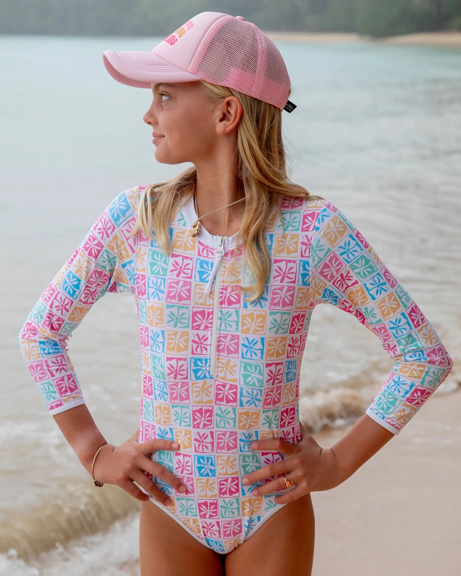 Feather 4 Arrow Kid's Sun Seeker Surf Suit PINK CARNATION