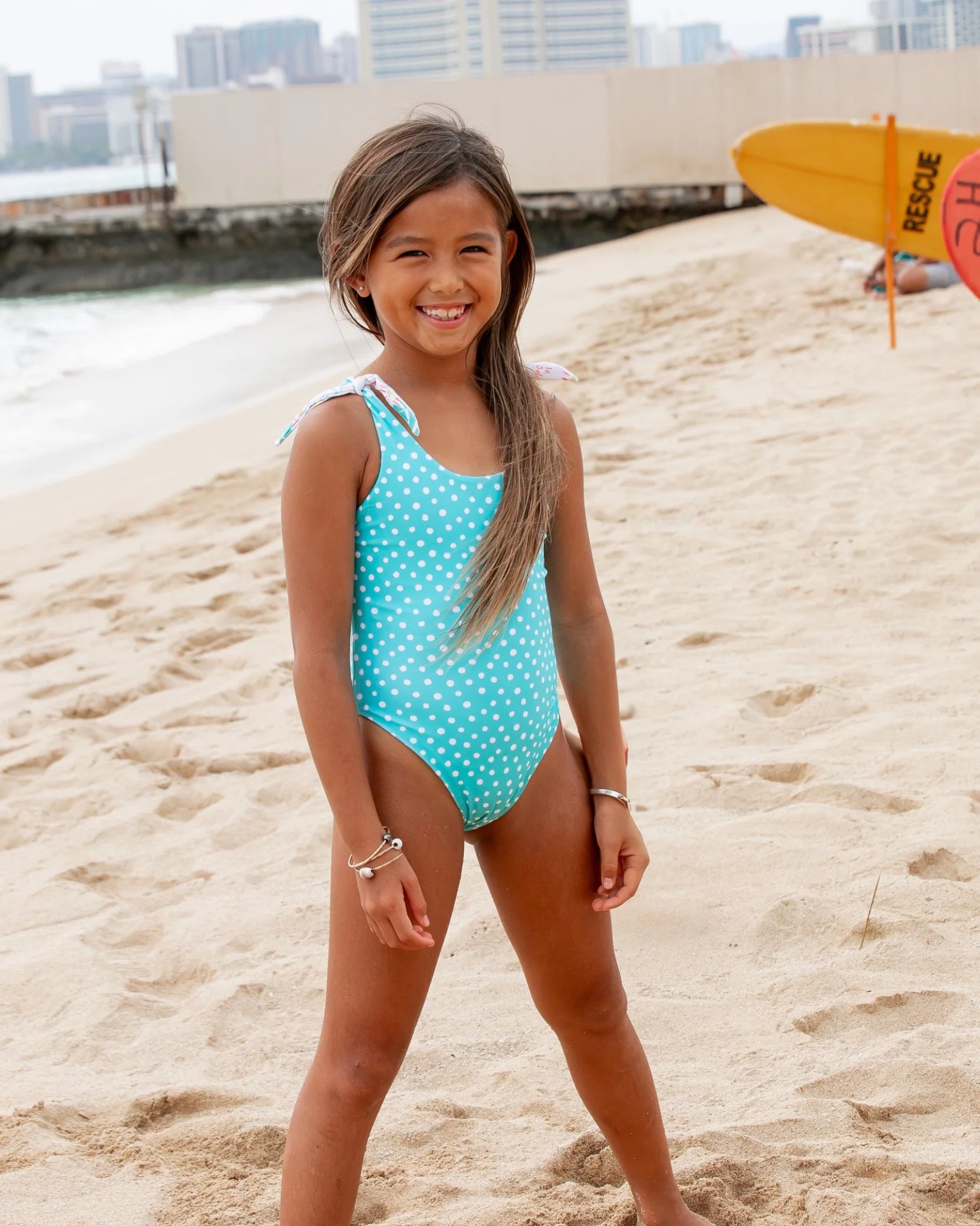 Feather 4 Arrow Girls Skye Reversible One Piece ECRU