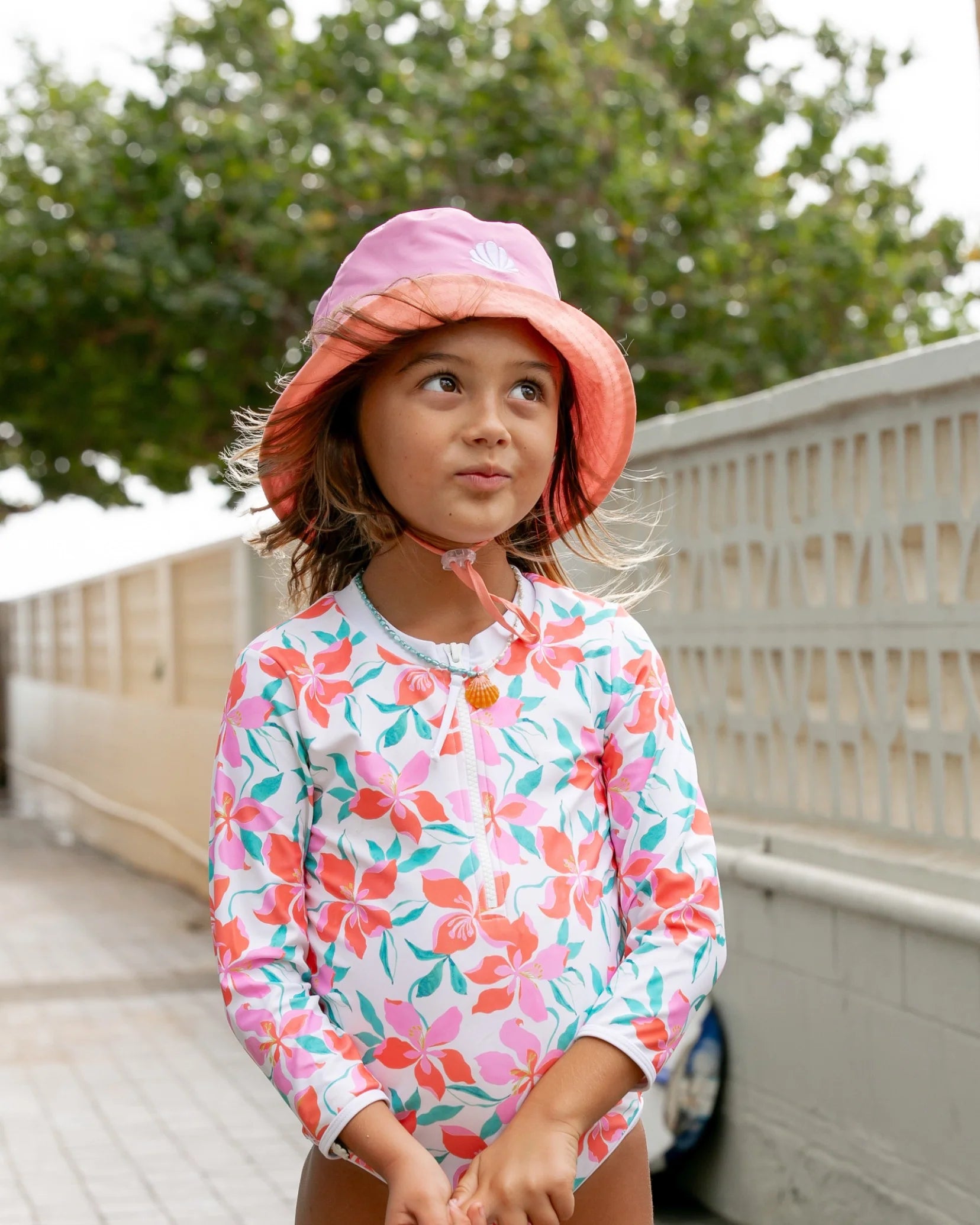 Feather 4 Arrow Kid's Sun Seeker Surf Suit ECRU