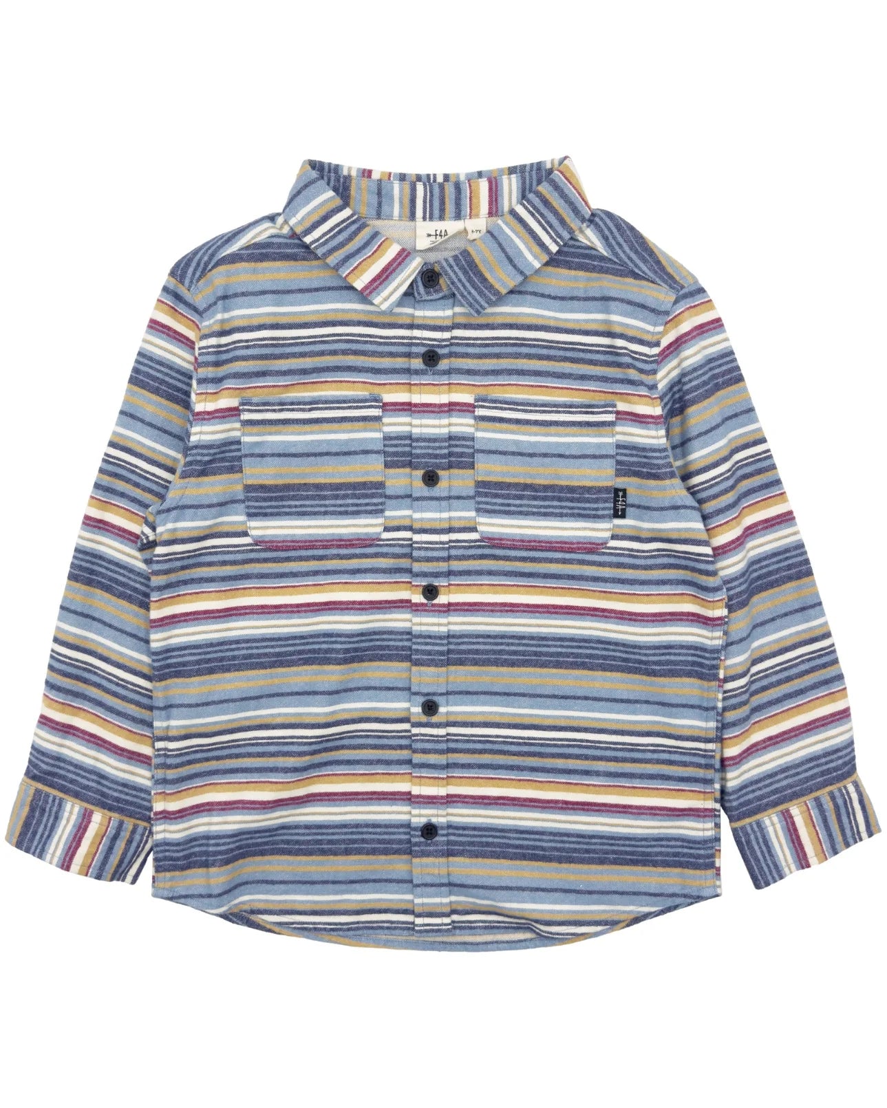 Feather 4 Arrow Boys Sundown Stripe Flannel MULTI