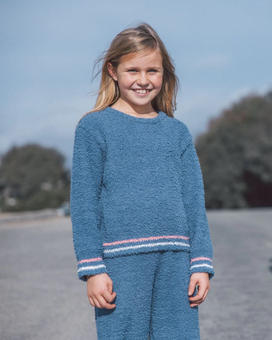 Feather 4 Arrow Girls Dreamer Knit Top DUSTY BLUE
