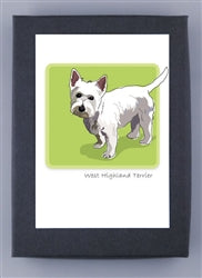 Paper Russells Dog Notecards WEST HIGHLAND TERRIER