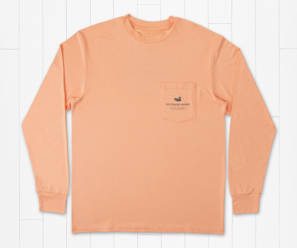 Southern Marsh M LS FieldTec Featherlight Lure Tee PEACH