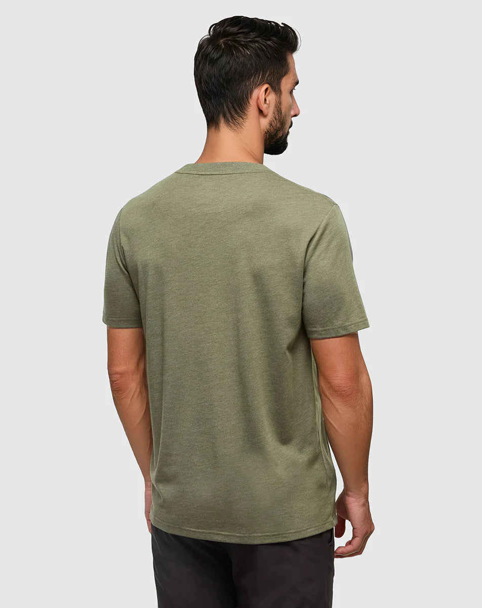 tentree M SS Sasquatch Football Tee DEEP OLIVE