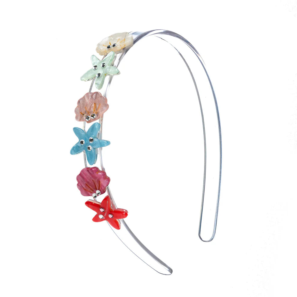 Lilies & Roses Seashells Pearlized Headband