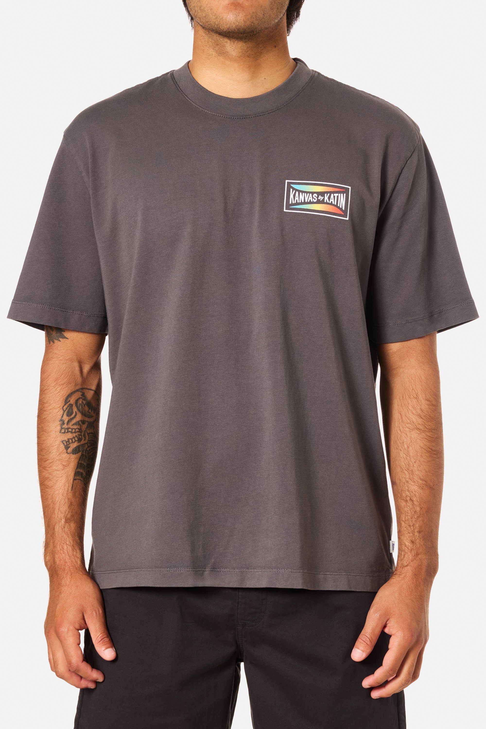 Katin M SS Scrubber Relaxed Tee BLACK WASH PIGMENT