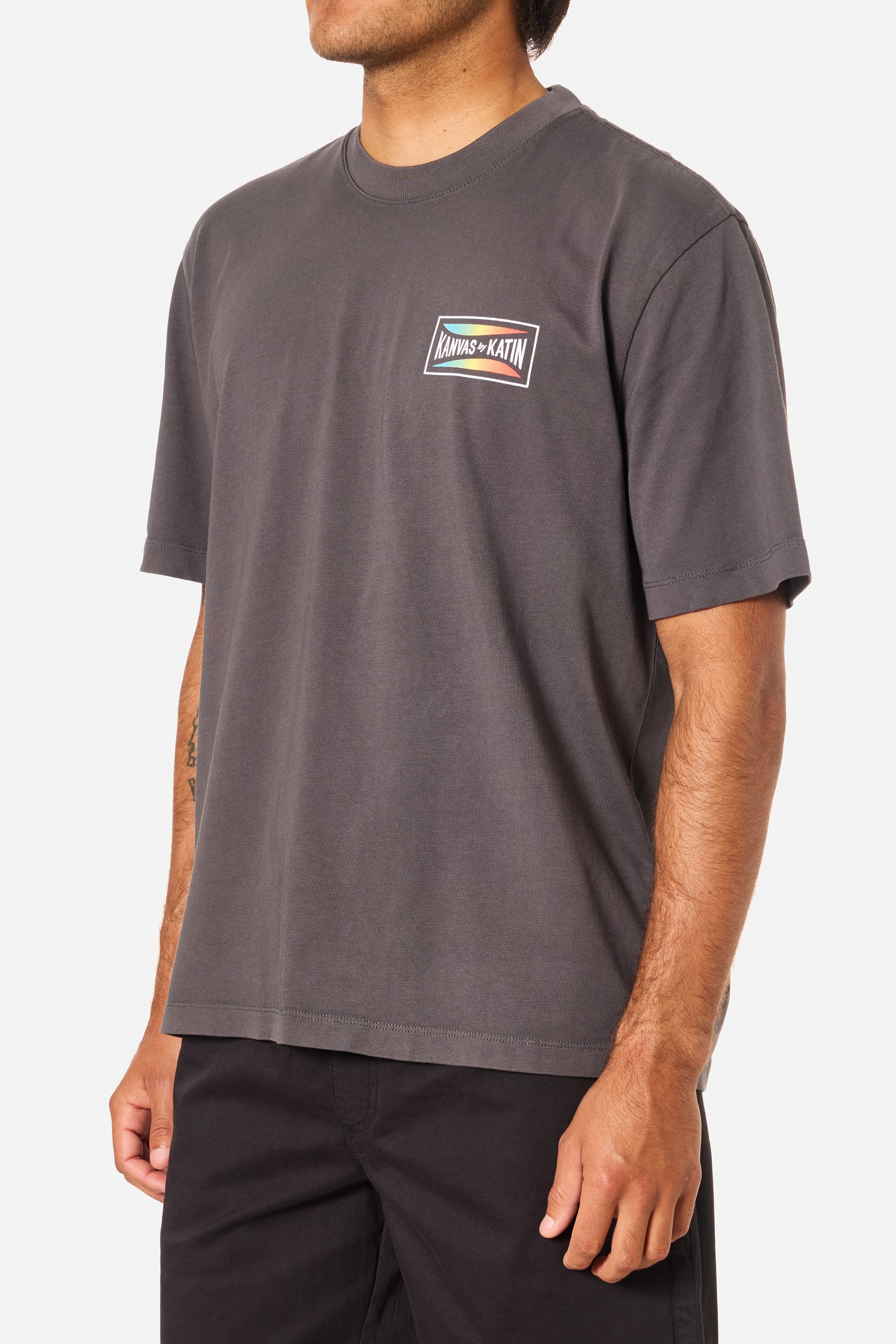 Katin M SS Scrubber Relaxed Tee BLACK WASH PIGMENT
