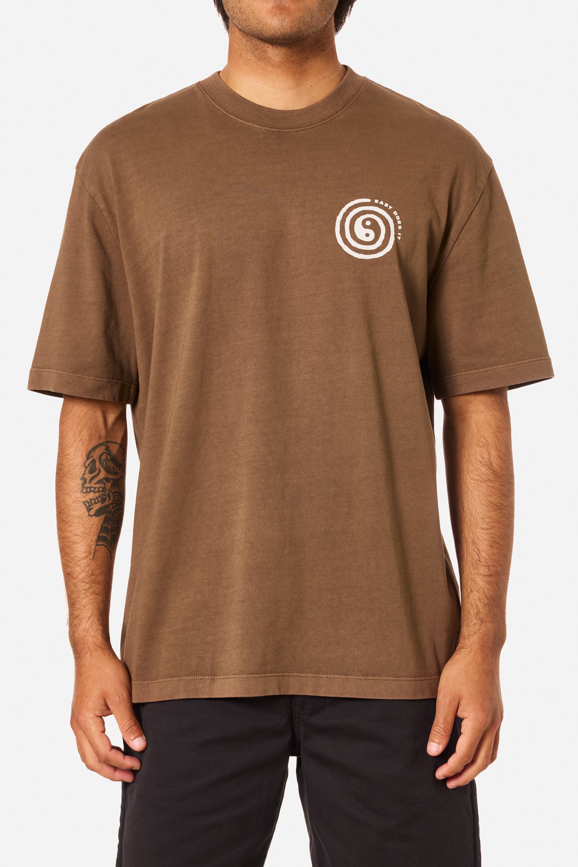 Katin M SS Swirl Relaxed Tee RAIN DRUM PIGMENT DYE