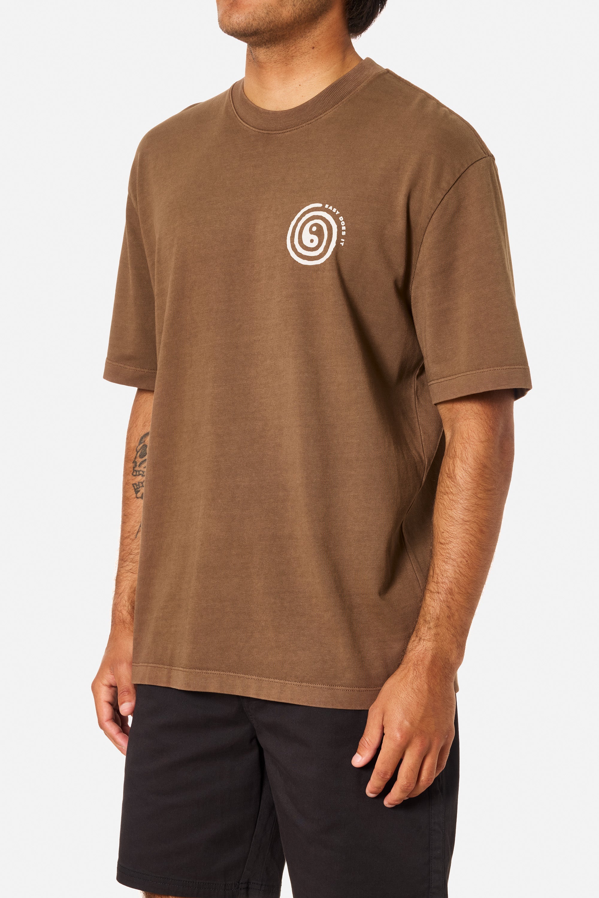 Katin M SS Swirl Relaxed Tee RAIN DRUM PIGMENT DYE