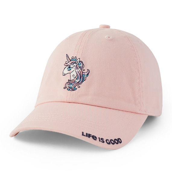 Life is Good Kid's Chill Cap Unicorns & Butterflies HIMALAYAN PINK