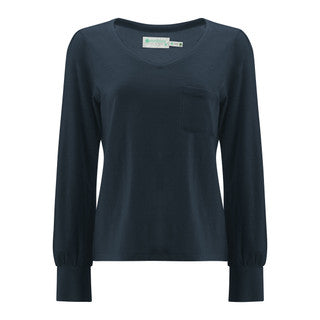 Aventura W LS Paloma V-Neck SKY CAPTAIN