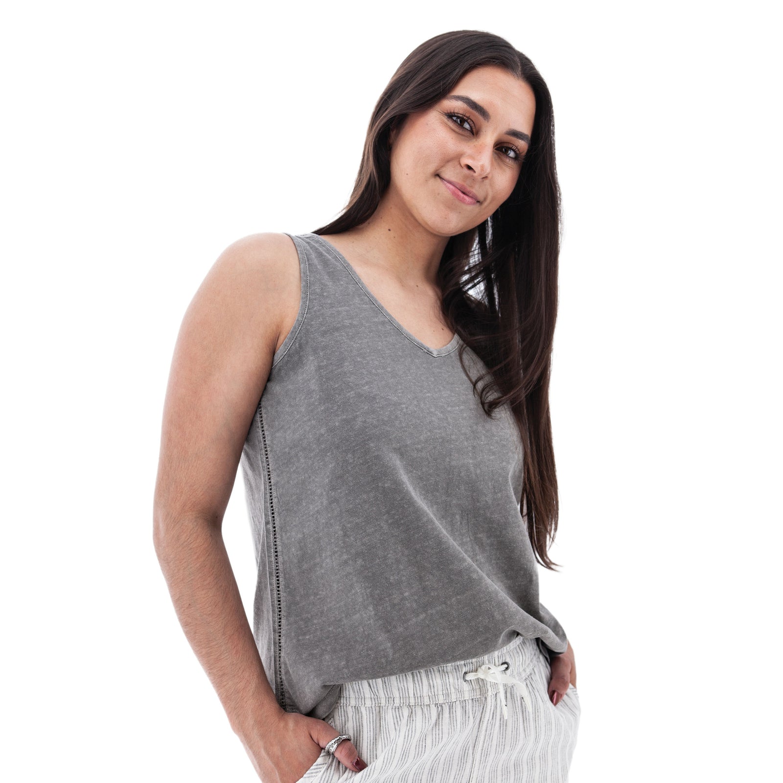 Aventura W Simone Tank Top BLACK BEAN