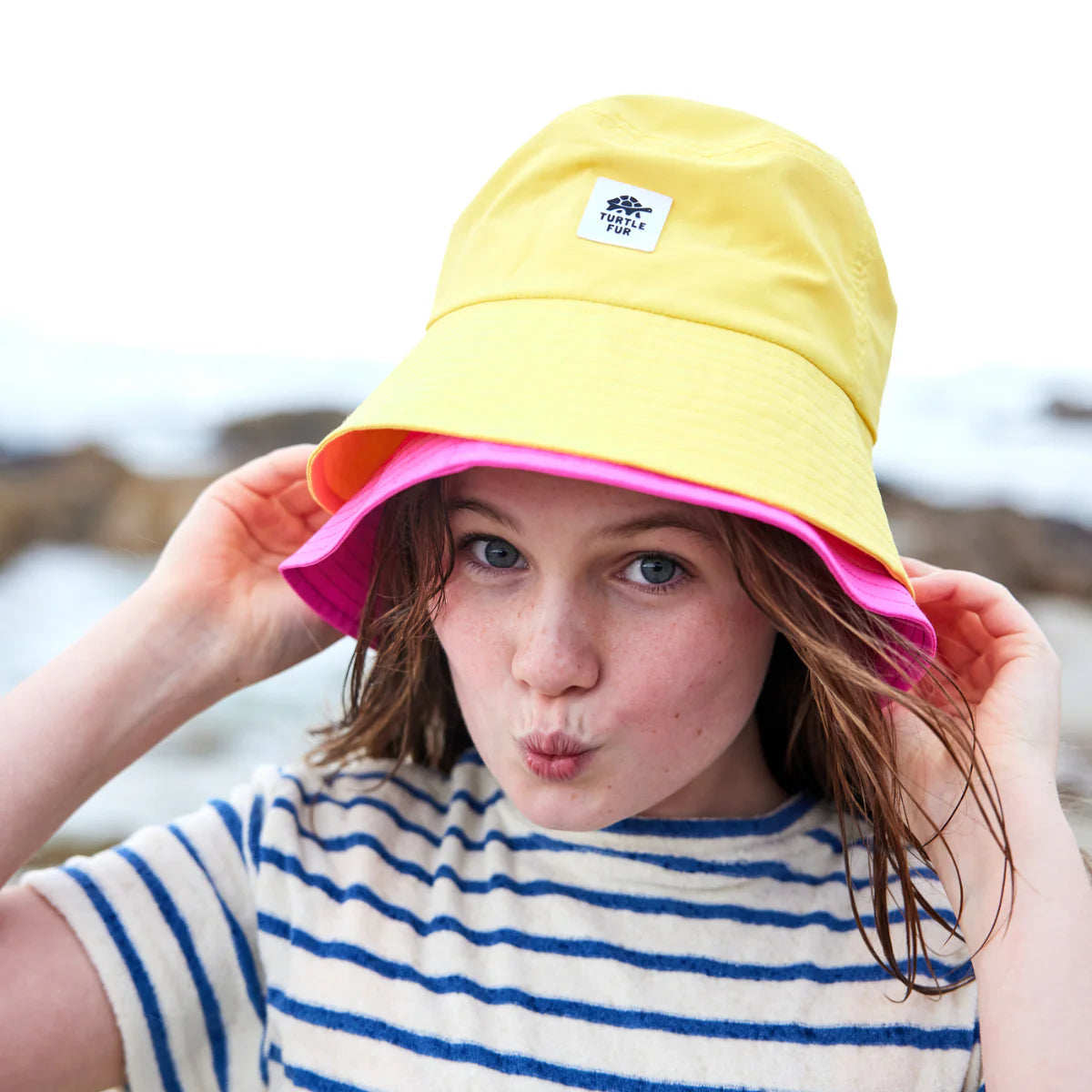 Turtle Fur Kids Sun Splash Sun Hat YELLOW